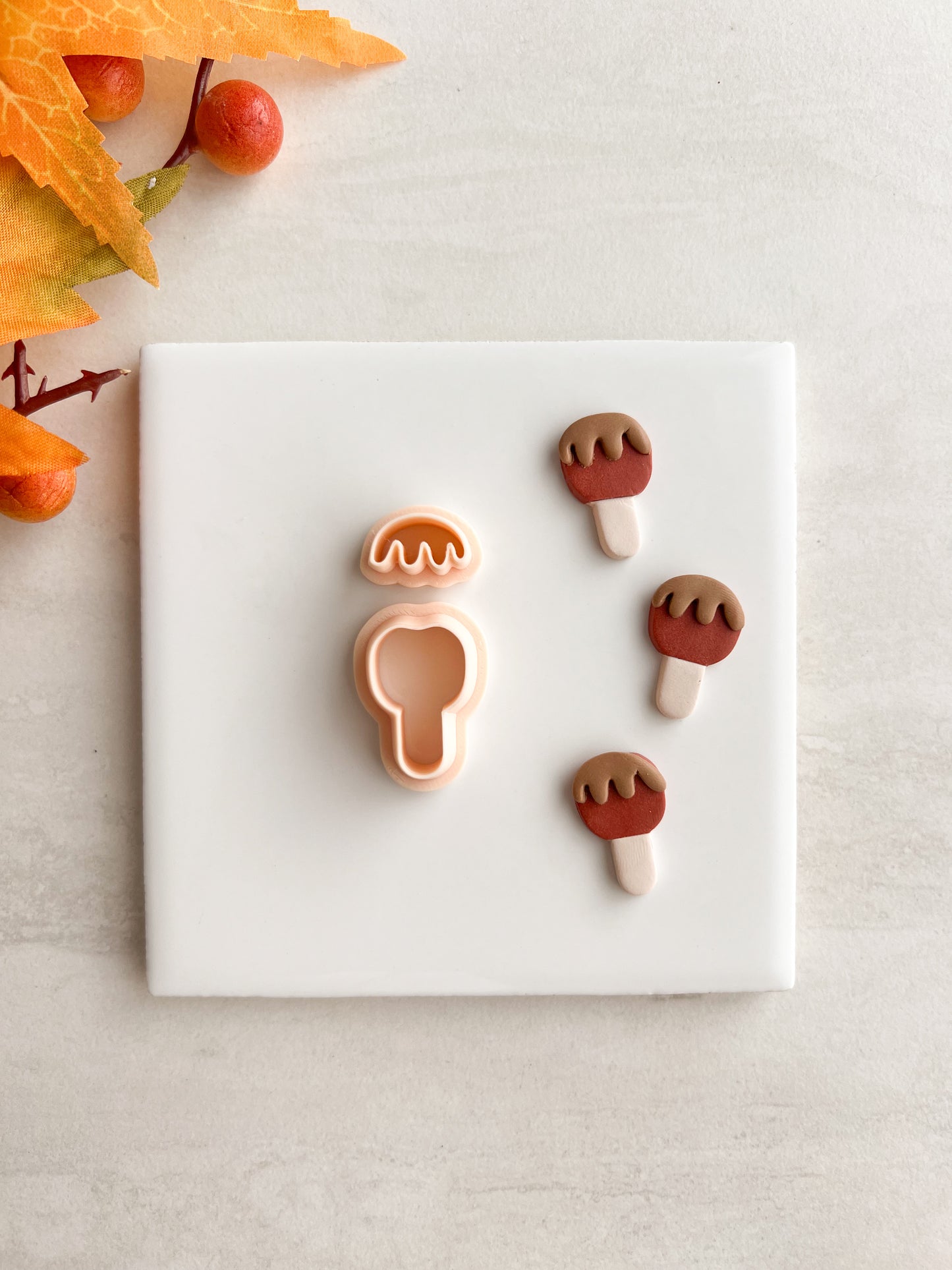 Caramel Apple Clay Cutter | Caramel Apple Polymer Clay Cutter for DIY Fall Earrings Food-Themed Jewelry and Handmade Cute Accessories