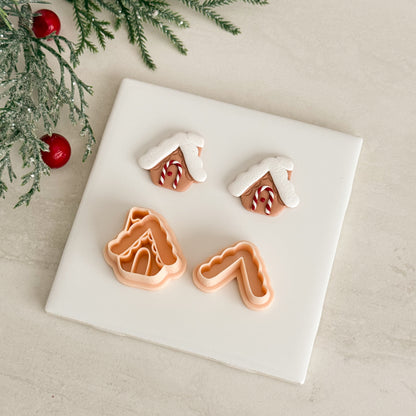 2025 Gingerbread House No. 5 | Festive Polymer Clay Cutters