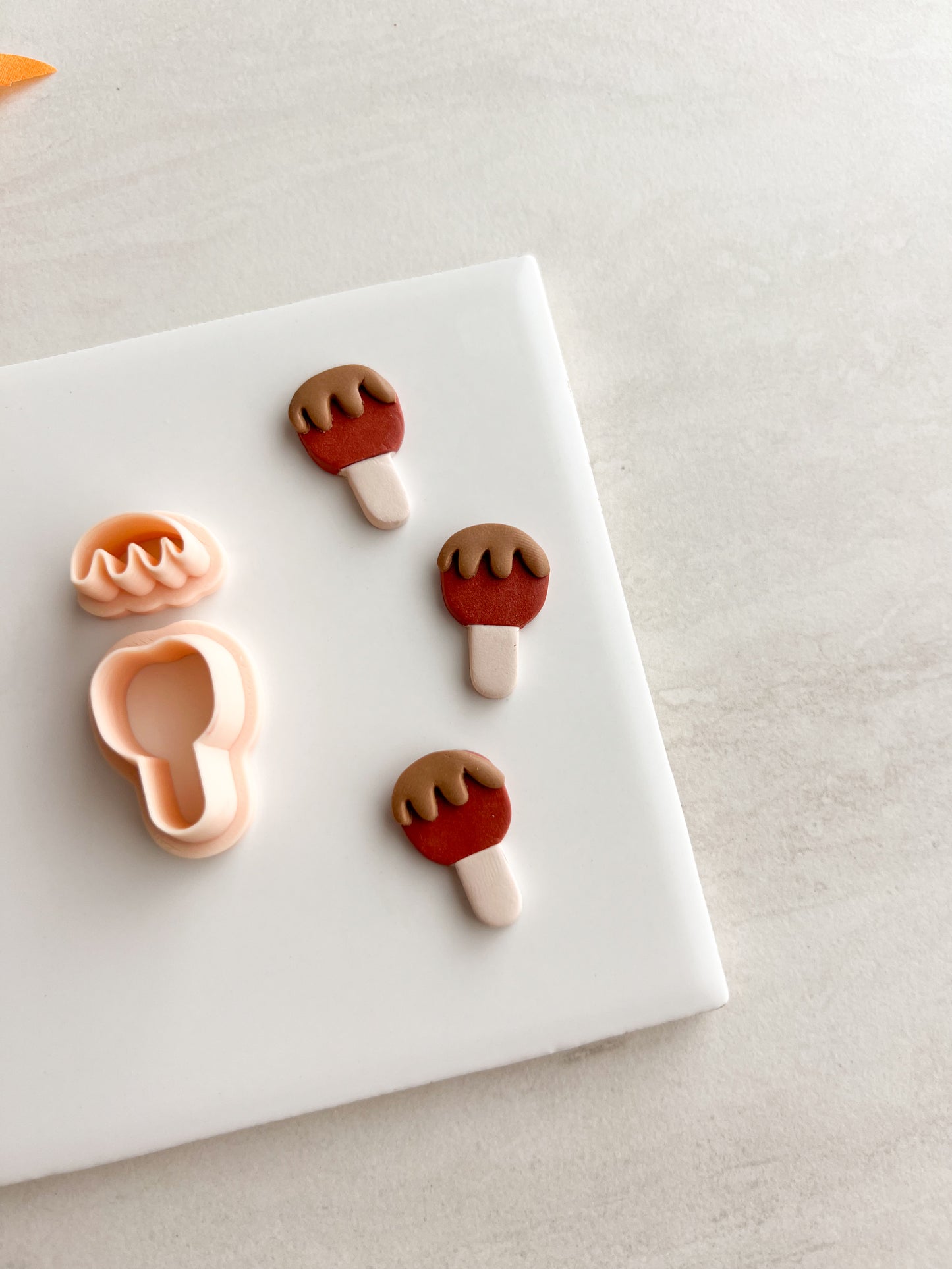 Caramel Apple Clay Cutter | Caramel Apple Polymer Clay Cutter for DIY Fall Earrings Food-Themed Jewelry and Handmade Cute Accessories