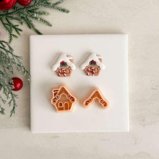 2025 Gingerbread House No. 6 | Festive Polymer Clay Cutters