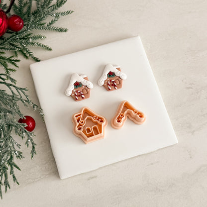 2025 Gingerbread House No. 6 | Festive Polymer Clay Cutters