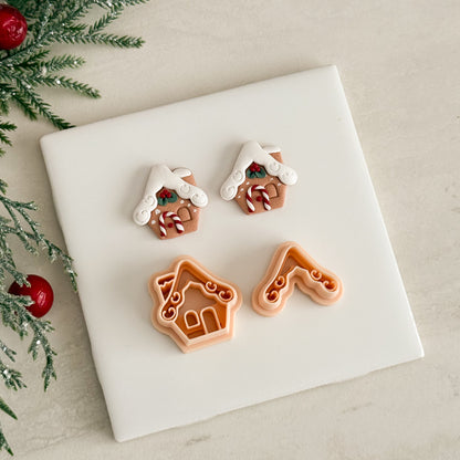 2025 Gingerbread House No. 6 | Festive Polymer Clay Cutters