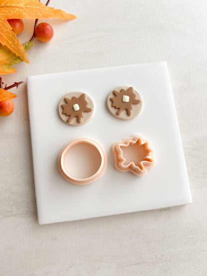 Pancake Clay Cutter | Pancake Polymer Clay Cutter for DIY Breakfast Earrings Food-Themed Jewelry and Handmade Cute Accessories