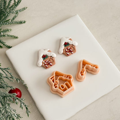 2025 Gingerbread House No. 6 | Festive Polymer Clay Cutters