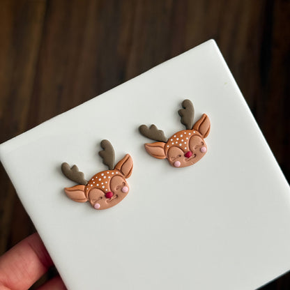 2025 Christmas Reindeer | Festive Polymer Clay Cutters