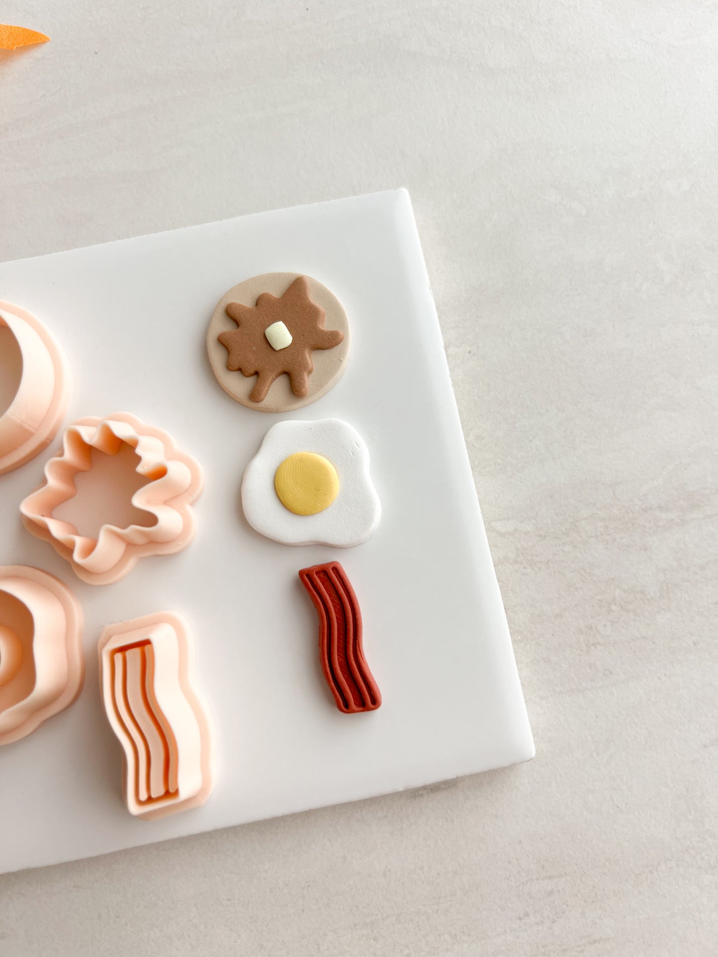 Breakfast Trio Clay Cutter Set | Breakfast Trio Polymer Clay Cutter Set for DIY Food Earrings Morning-Themed Jewelry and Handmade Cute Accessories