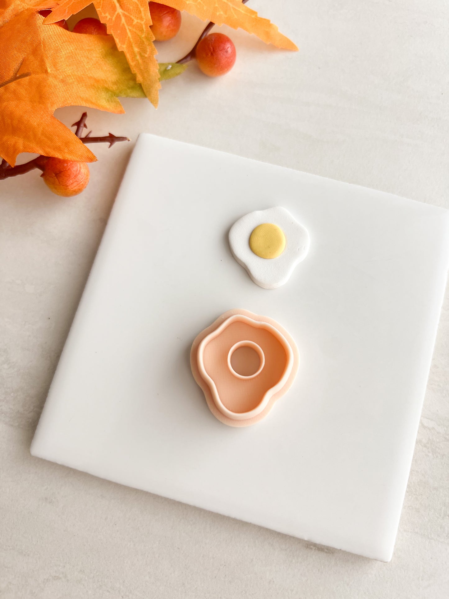Breakfast Eggs Clay Cutter | Breakfast Eggs Polymer Clay Cutter for DIY Food Earrings Cute-Themed Jewelry and Handmade Breakfast Accessories