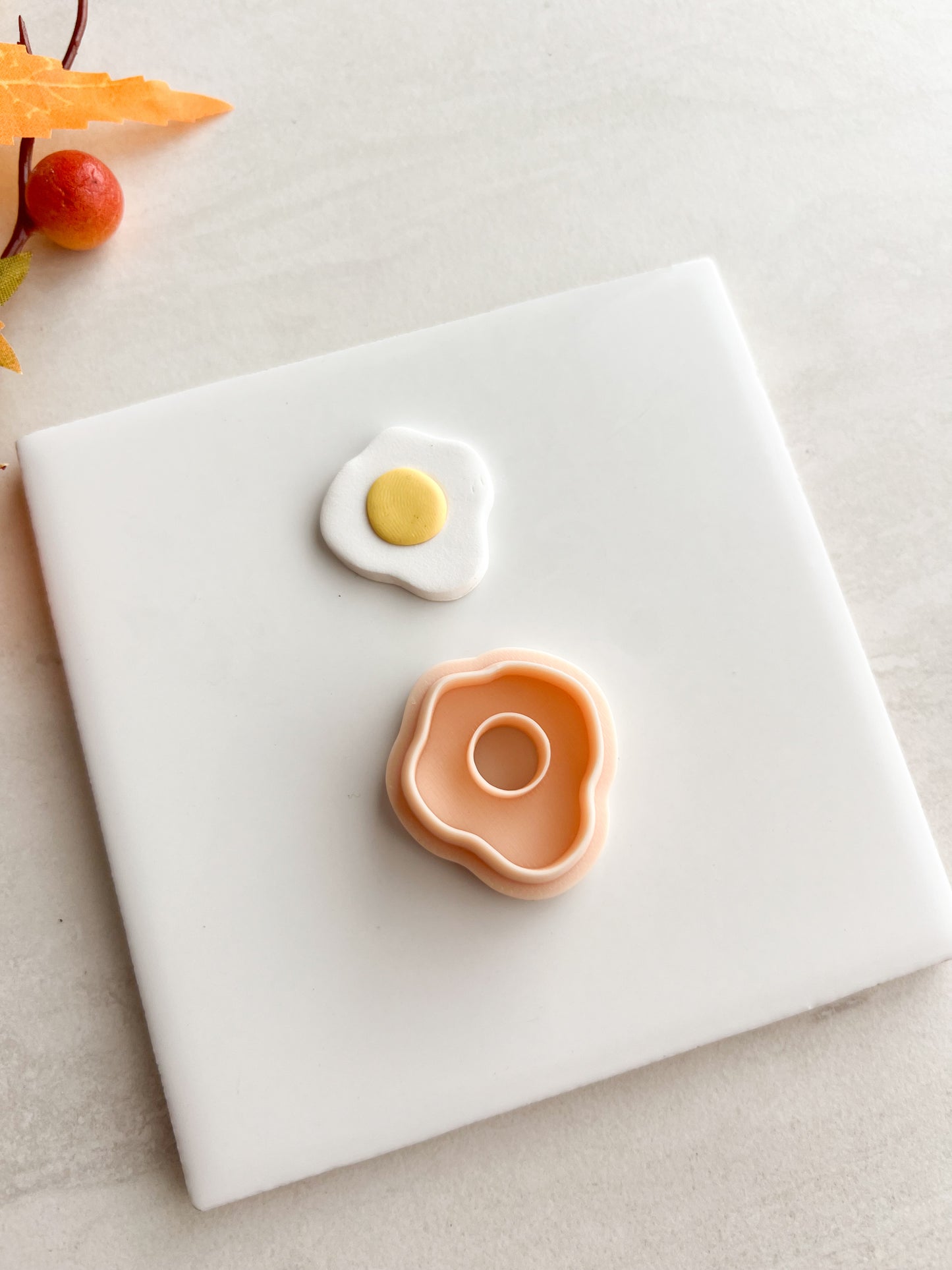 Breakfast Eggs Clay Cutter | Breakfast Eggs Polymer Clay Cutter for DIY Food Earrings Cute-Themed Jewelry and Handmade Breakfast Accessories