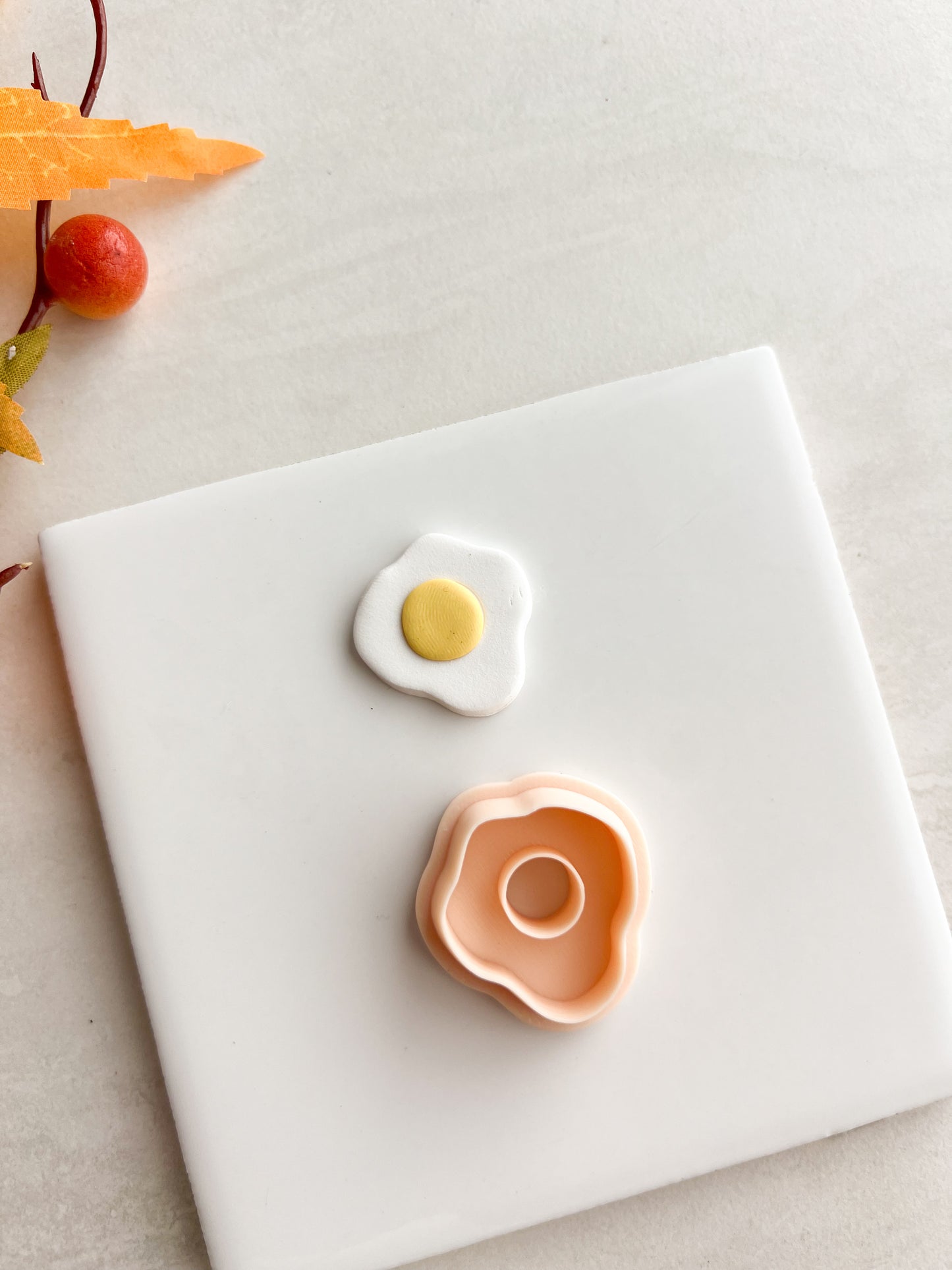 Breakfast Eggs Clay Cutter | Breakfast Eggs Polymer Clay Cutter for DIY Food Earrings Cute-Themed Jewelry and Handmade Breakfast Accessories