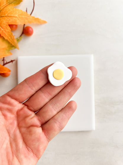 Breakfast Eggs Clay Cutter | Breakfast Eggs Polymer Clay Cutter for DIY Food Earrings Cute-Themed Jewelry and Handmade Breakfast Accessories