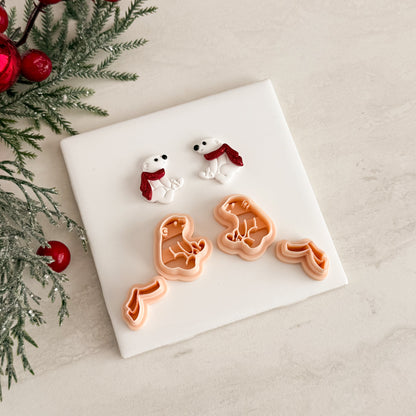 2025 Polar Bear No. 2 | Festive Polymer Clay Cutter