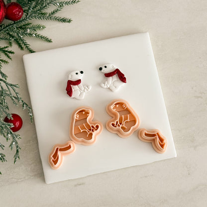 2025 Polar Bear No. 2 | Festive Polymer Clay Cutter