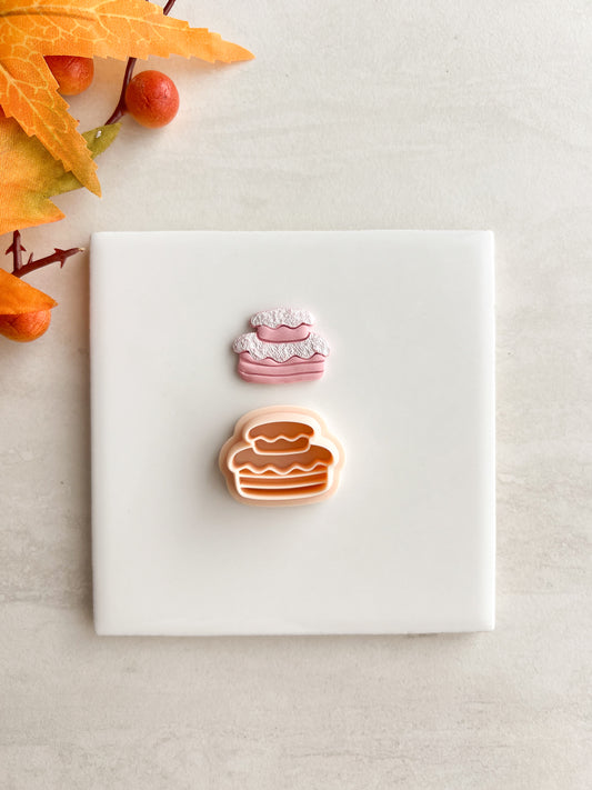 Cake Clay Cutter | Cake Polymer Clay Cutter for DIY Baking Earrings Sweet-Themed Jewelry and Handmade Dessert Accessories