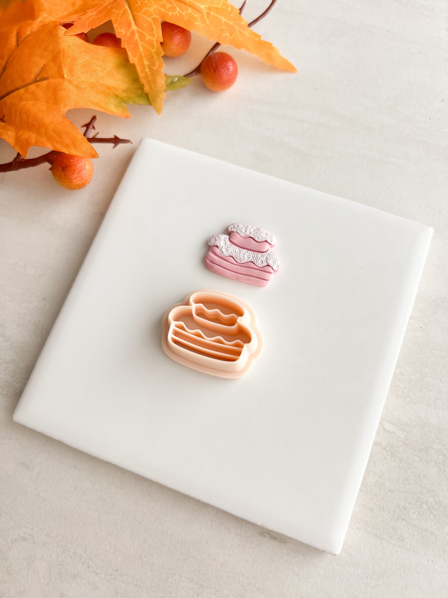 Cake Clay Cutter | Cake Polymer Clay Cutter for DIY Baking Earrings Sweet-Themed Jewelry and Handmade Dessert Accessories