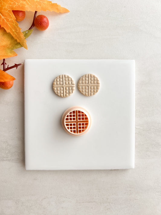 Waffle Clay Cutter | Waffle Polymer Clay Cutter for DIY Food Earrings Breakfast Jewelry and Handmade Cute Accessories