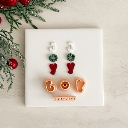 2025 Joy Letters | Festive Polymer Clay Cutters