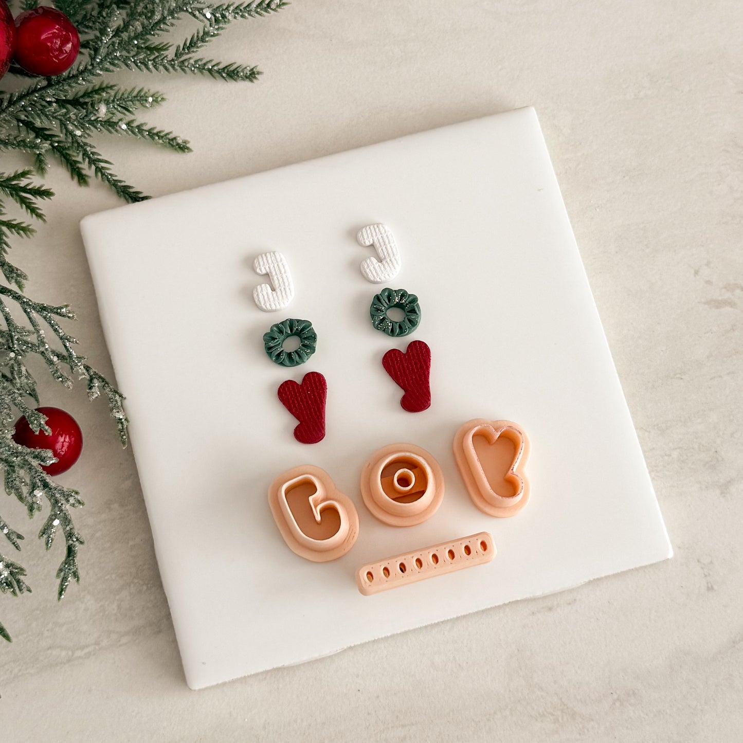 2025 Joy Letters | Festive Polymer Clay Cutters