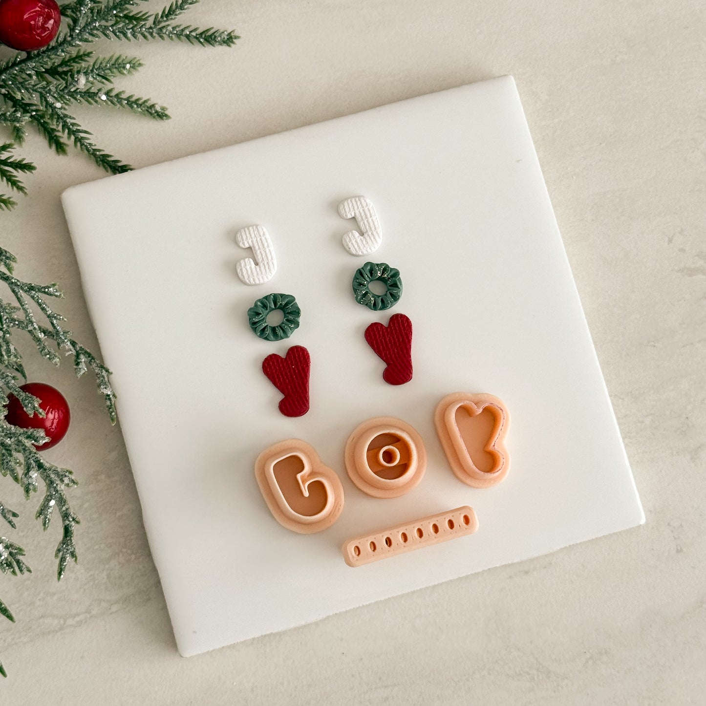 2025 Joy Letters | Festive Polymer Clay Cutters