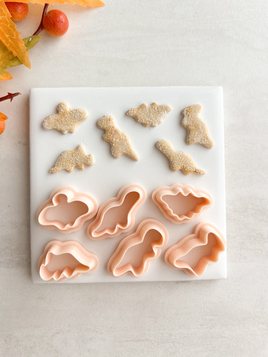 Dino Chicken Nuggets Clay Cutter Set | Dino Chicken Nuggets Polymer Clay Cutter Set for DIY Fun Earrings Food-Themed Jewelry and Handmade Cute Accessories