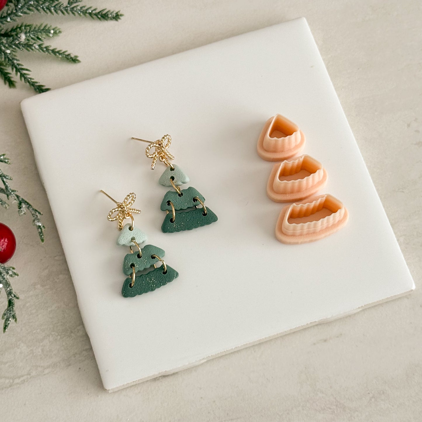 2025 Christmas Tree No. 2 | Festive Polymer Clay Cutters