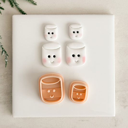 2025 Kawaii Marshmellow | Festive Polymer Clay Cutters