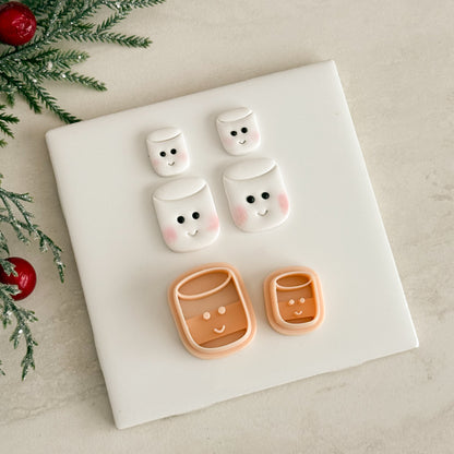 2025 Kawaii Marshmellow | Festive Polymer Clay Cutters