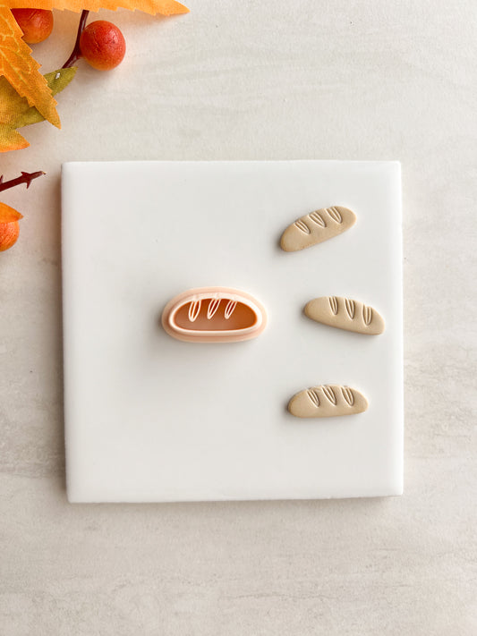 Bread Loaf Clay Cutter | Bread Loaf Polymer Clay Cutter for DIY Bakery Earrings Food-Themed Jewelry and Handmade Cute Accessories
