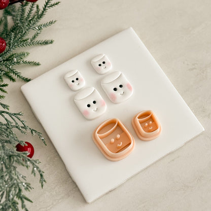 2025 Kawaii Marshmellow | Festive Polymer Clay Cutters