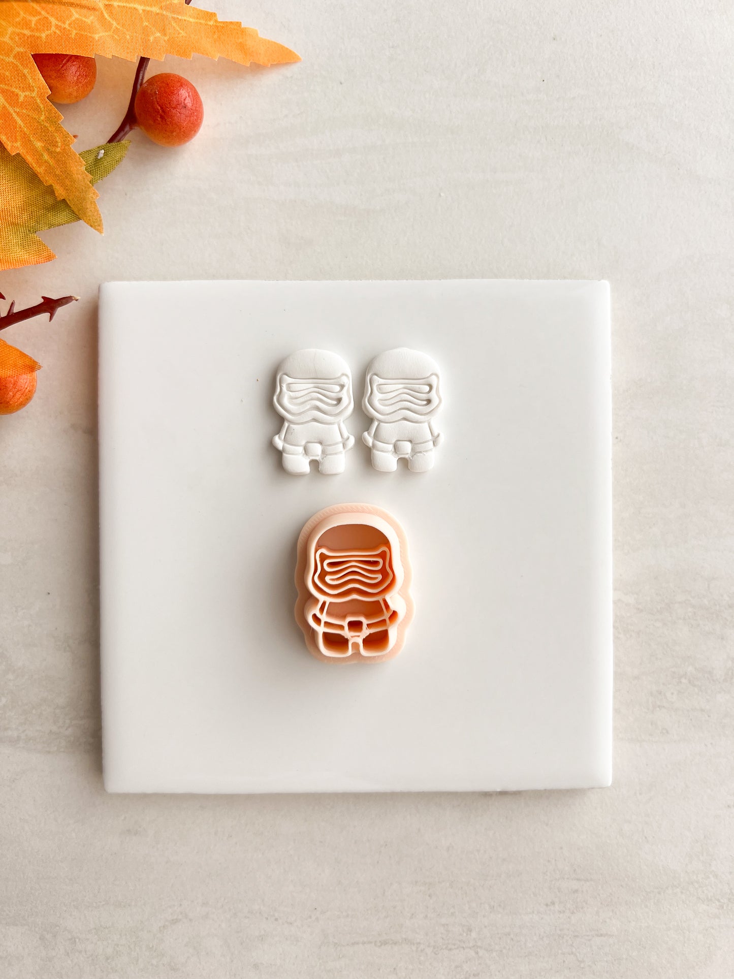 Clone Troop Clay Cutter | Clone Troop Polymer Clay Cutter for DIY Sci-Fi Earrings Star Wars-Themed Jewelry and Handmade Galactic Accessories
