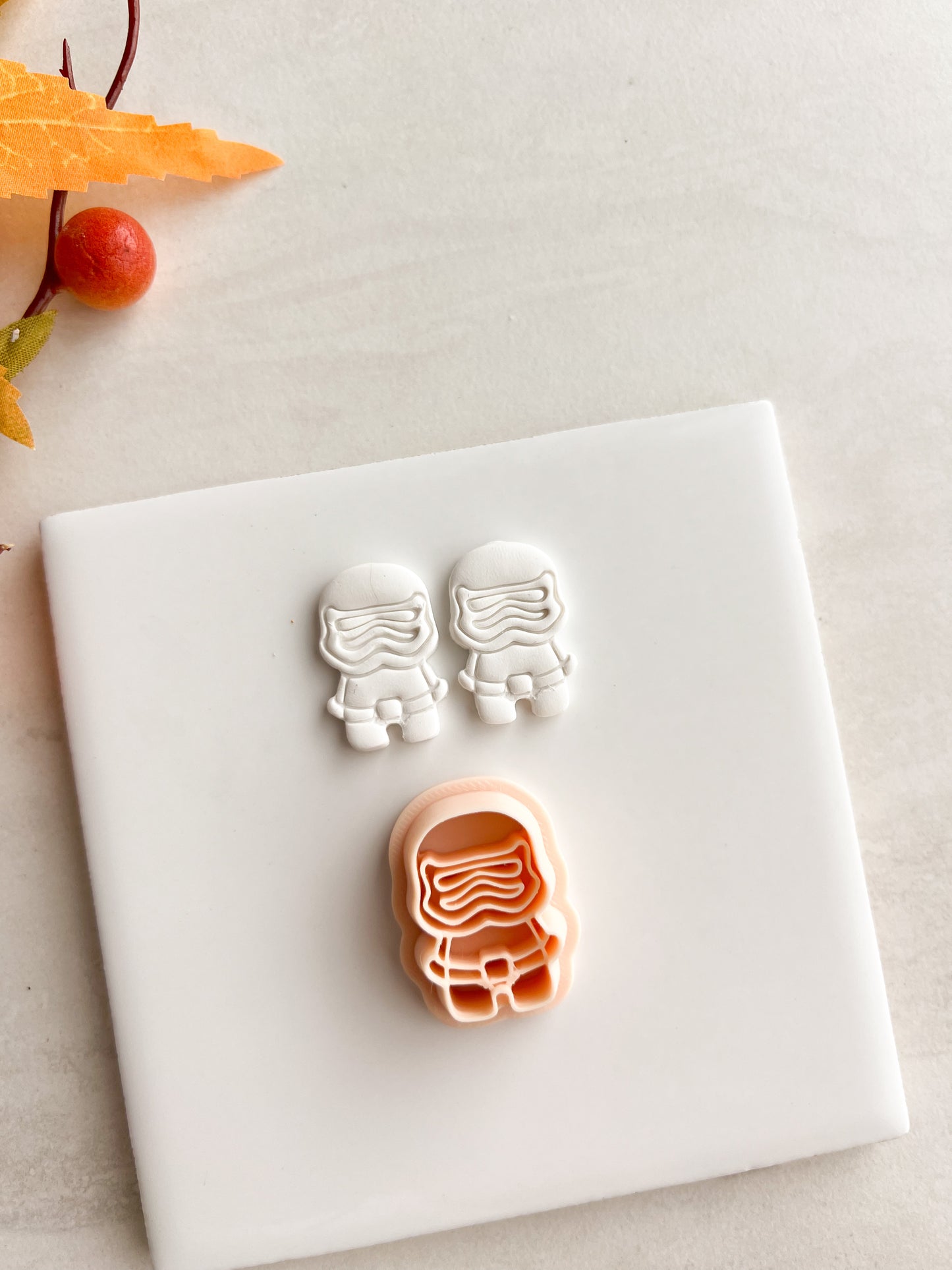 Clone Troop Clay Cutter | Clone Troop Polymer Clay Cutter for DIY Sci-Fi Earrings Star Wars-Themed Jewelry and Handmade Galactic Accessories