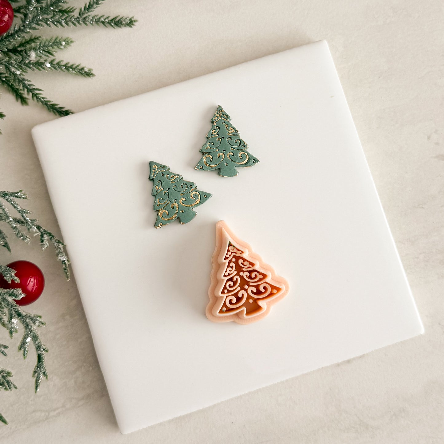 2025 Christmas Tree No. 3 | Festive Polymer Clay Cutters