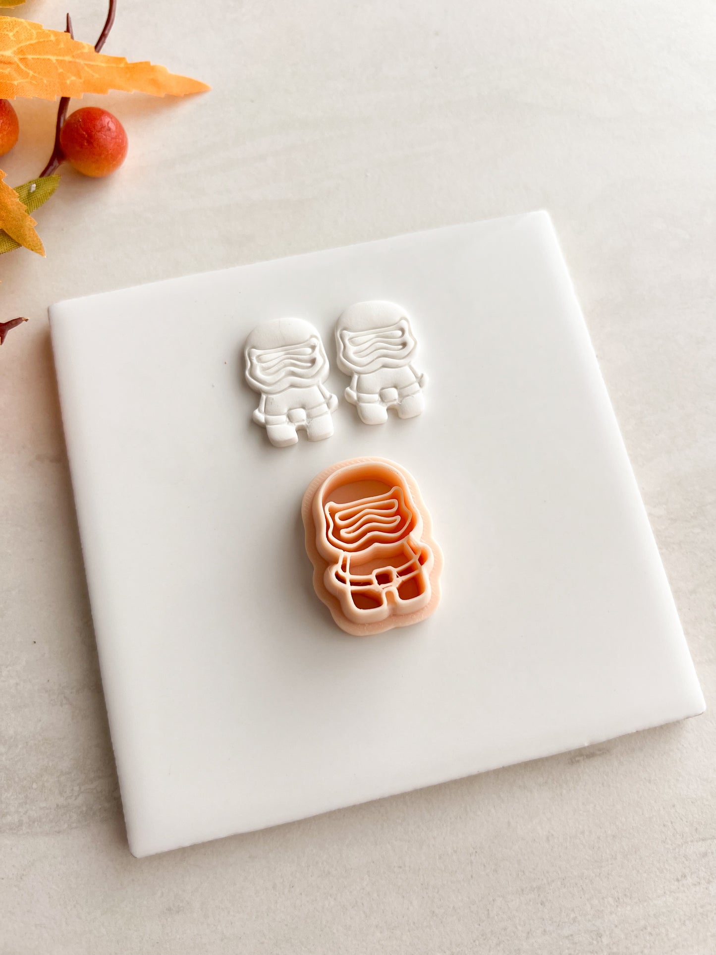 Clone Troop Clay Cutter | Clone Troop Polymer Clay Cutter for DIY Sci-Fi Earrings Star Wars-Themed Jewelry and Handmade Galactic Accessories