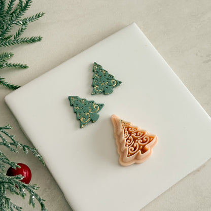2025 Christmas Tree No. 3 | Festive Polymer Clay Cutters