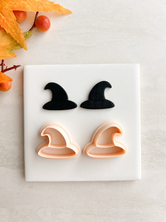 Witch Hat No. 3 Clay Cutter | Witch Hat No. 3 Polymer Clay Cutter for DIY Halloween Earrings Spooky Jewelry and Handmade Witch-Themed Accessories