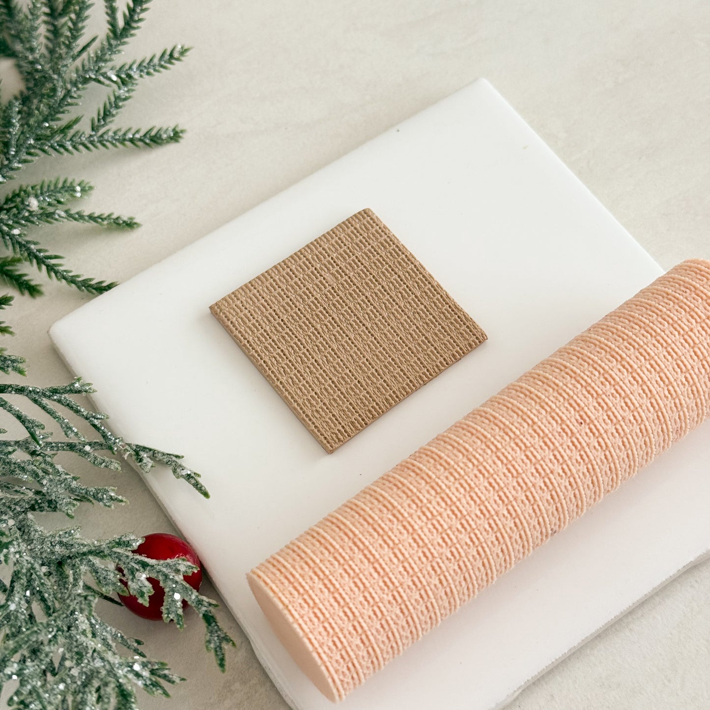 2025 Sweater Texture Roller | Festive Polymer Clay Cutter