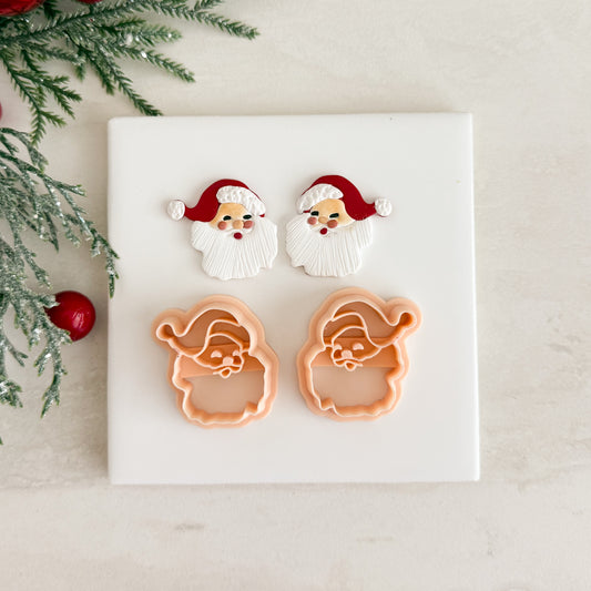 2025 Classic Santa No. 2 | Festive Polymer Clay Cutters