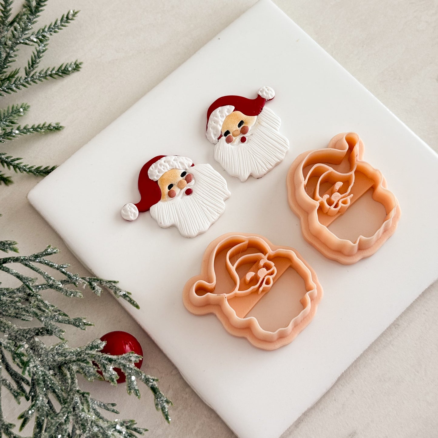 2025 Classic Santa No. 2 | Festive Polymer Clay Cutters