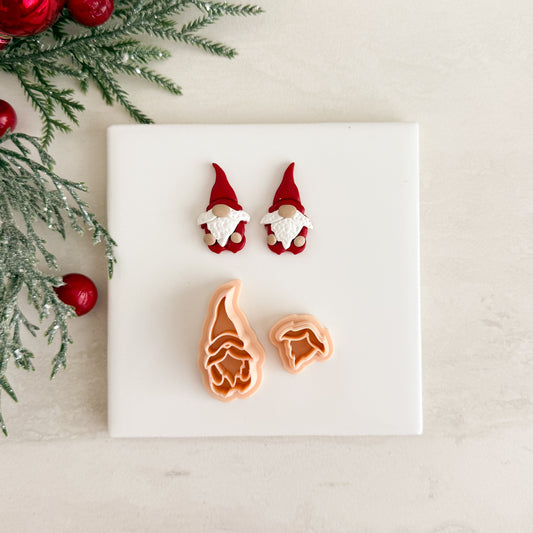 2025 Christmas Gnome | Festive Polymer Clay Cutter