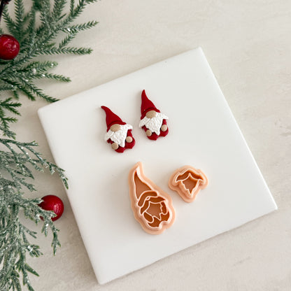 2025 Christmas Gnome | Festive Polymer Clay Cutter