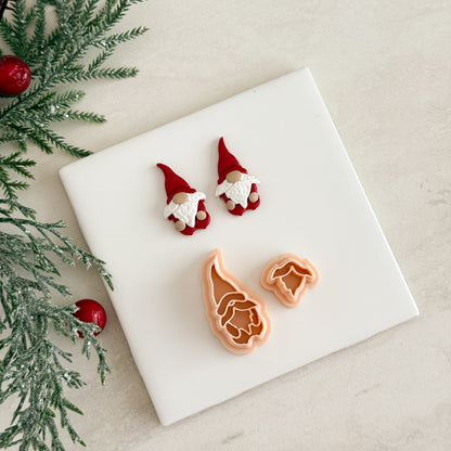 2025 Christmas Gnome | Festive Polymer Clay Cutter