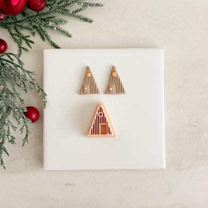 2025 A Frame Cabin | Christmas Festive Polymer Clay Cutter