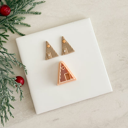 2025 A Frame Cabin | Christmas Festive Polymer Clay Cutter