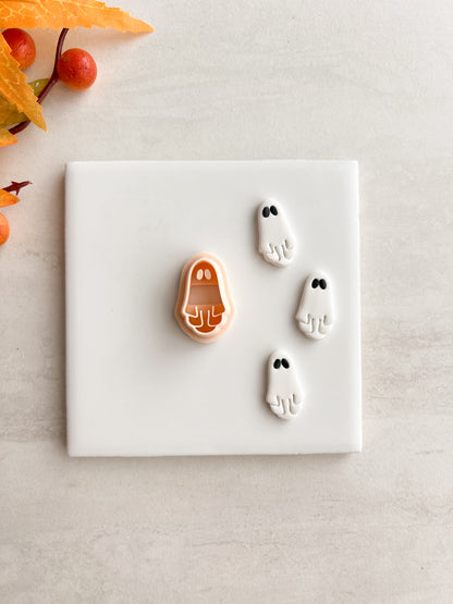 Ghost No. 11 Clay Cutter | Ghost No. 11 Polymer Clay Cutter for DIY Cute Halloween Earrings Ghost-Themed Jewelry and Handmade Spooky Accessories