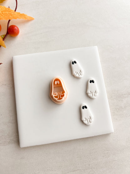 Ghost No. 11 Clay Cutter | Ghost No. 11 Polymer Clay Cutter for DIY Cute Halloween Earrings Ghost-Themed Jewelry and Handmade Spooky Accessories