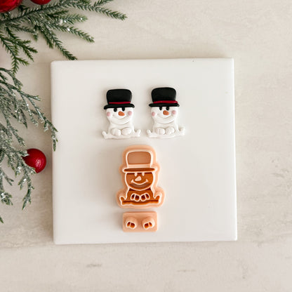 2025 Snowman No. 4 | Festive Polymer Clay Cutter