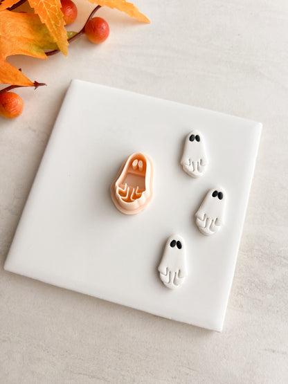 Ghost No. 11 Clay Cutter | Ghost No. 11 Polymer Clay Cutter for DIY Cute Halloween Earrings Ghost-Themed Jewelry and Handmade Spooky Accessories