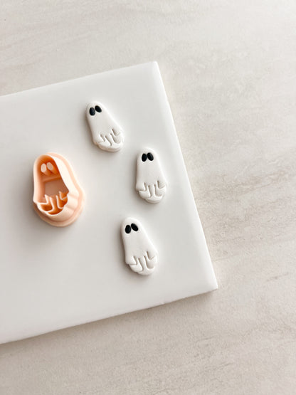 Ghost No. 11 Clay Cutter | Ghost No. 11 Polymer Clay Cutter for DIY Cute Halloween Earrings Ghost-Themed Jewelry and Handmade Spooky Accessories