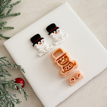 2025 Snowman No. 4 | Festive Polymer Clay Cutter
