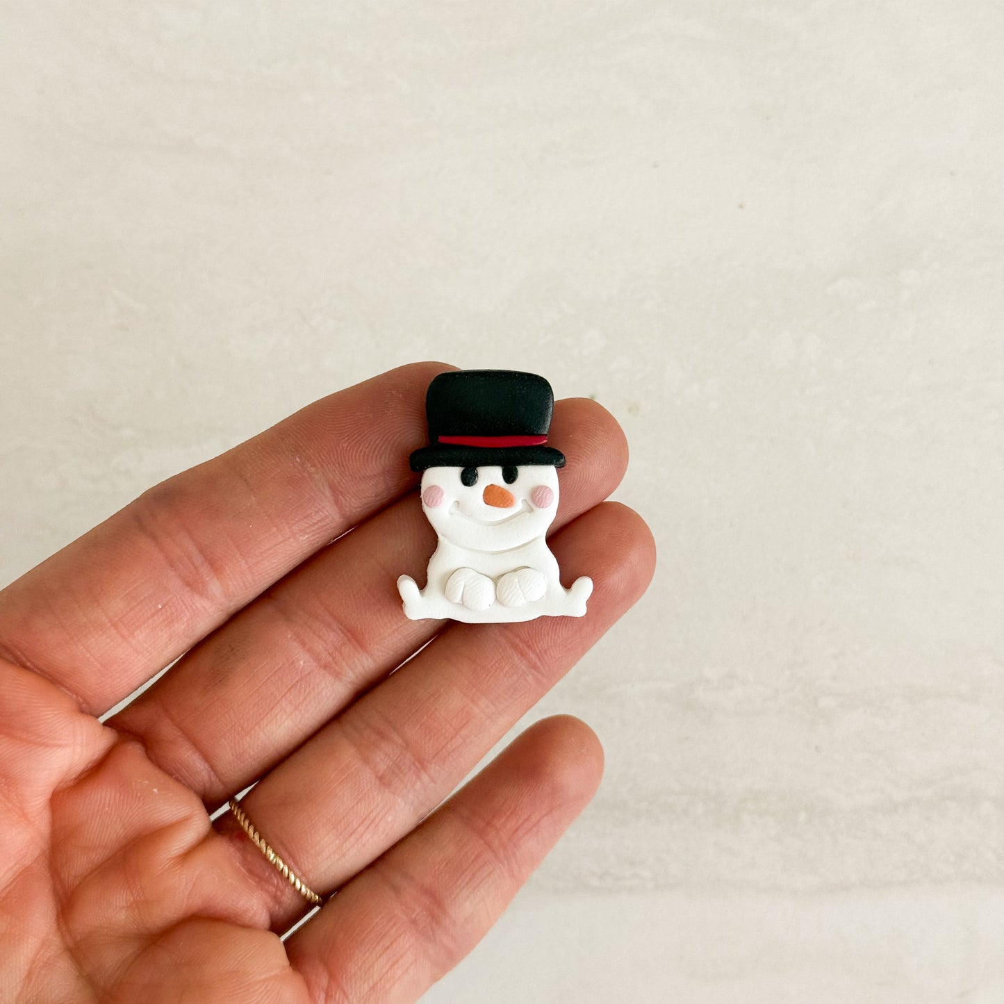 2025 Snowman No. 4 | Festive Polymer Clay Cutter