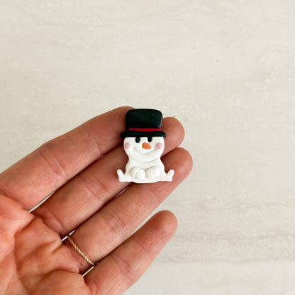2025 Snowman No. 4 | Festive Polymer Clay Cutter